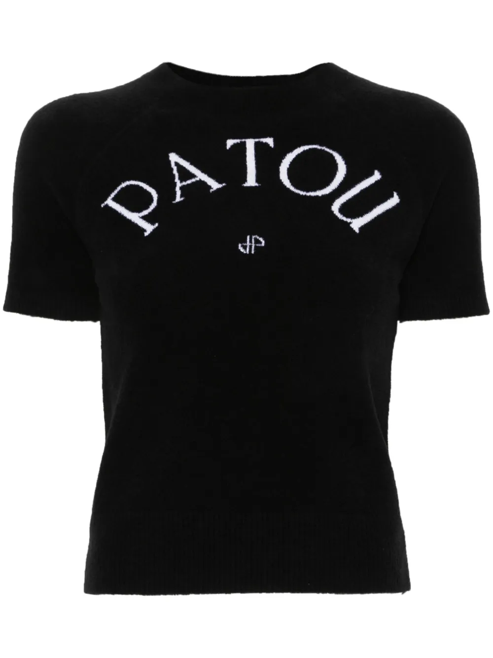Трикотажный топ с жаккардовым логотипом PATOU, черный
Трикотажный топ с жаккардовым логотипом PATOU, черный