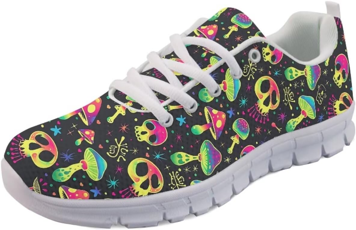 Кроссовки Forchrinse для женщин и мужчин, повседневные обувь на шнуровке, дышащие легкие теннисные кроссовки для тренировок и ходьбы, Skull Mushroom
Кроссовки Forchrinse для женщин и мужчин, повседневные обувь на шнуровке, дышащие легкие теннисные кроссовки для тренировок и ходьбы, Skull Mushroom