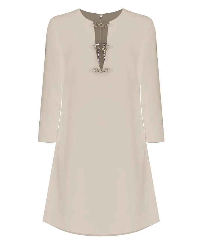 Элегантное платье с вырезом и рукавами Kocca, бежевый
Элегантное платье с вырезом и рукавами Kocca, бежевый