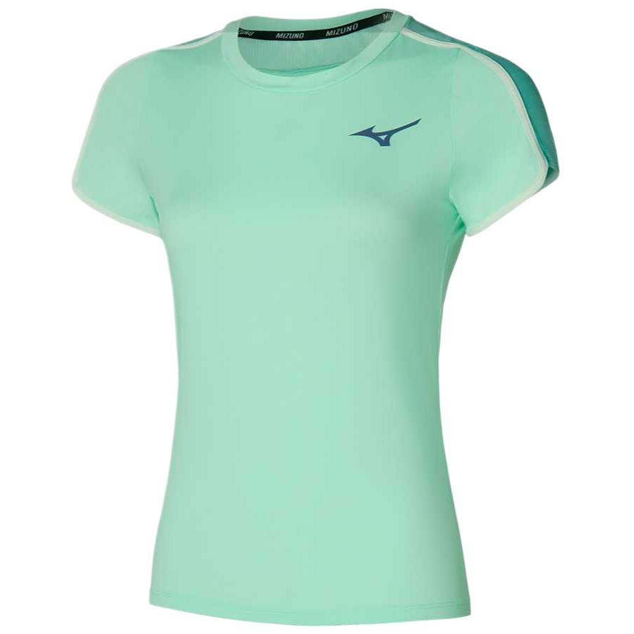 Mizuno Футболка с рукавом реглан женская blue green
Mizuno Футболка с рукавом реглан женская blue green