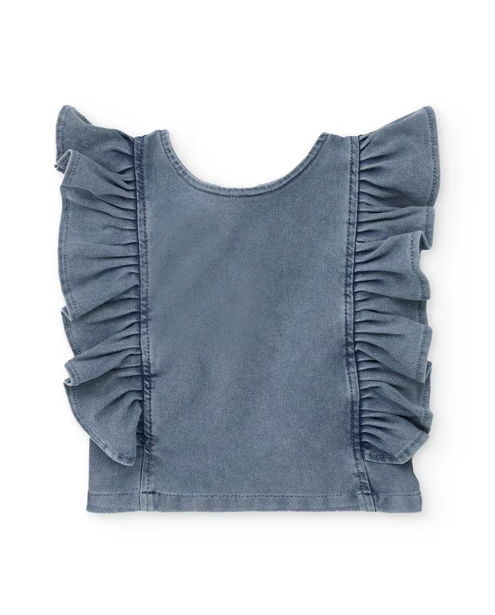 Детская джинсовая блузка с рюшами Tuc tuc, синий
Детская джинсовая блузка с рюшами Tuc tuc, синий
