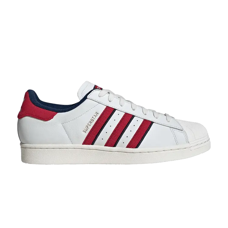 Кроссовки adidas Superstar 'White Team Victory Red Indigo', белый
Кроссовки adidas Superstar 'White Team Victory Red Indigo', белый