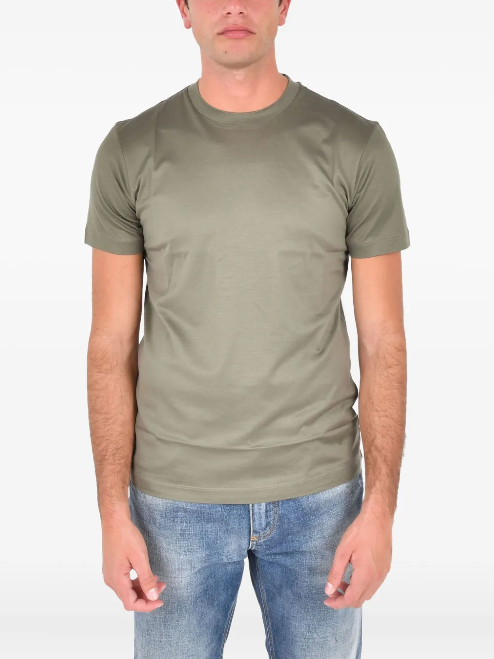 Футболка с круглым вырезом Emporio Armani, зеленый
Футболка с круглым вырезом Emporio Armani, зеленый