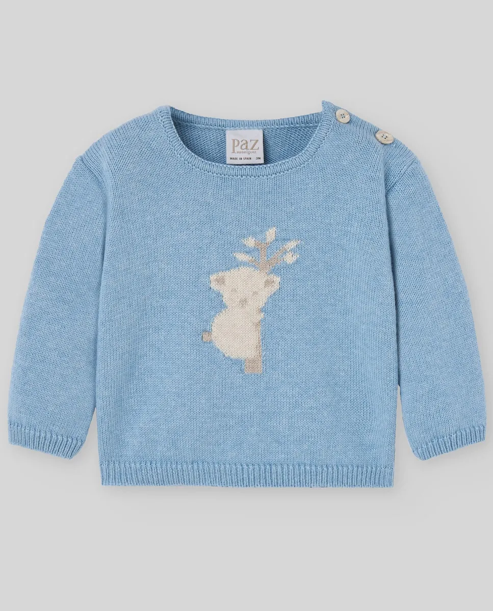 Детский свитер с вышивкой коллекция Koala Paz Rodríguez, светло-голубой
Детский свитер с вышивкой коллекция Koala Paz Rodríguez, светло-голубой