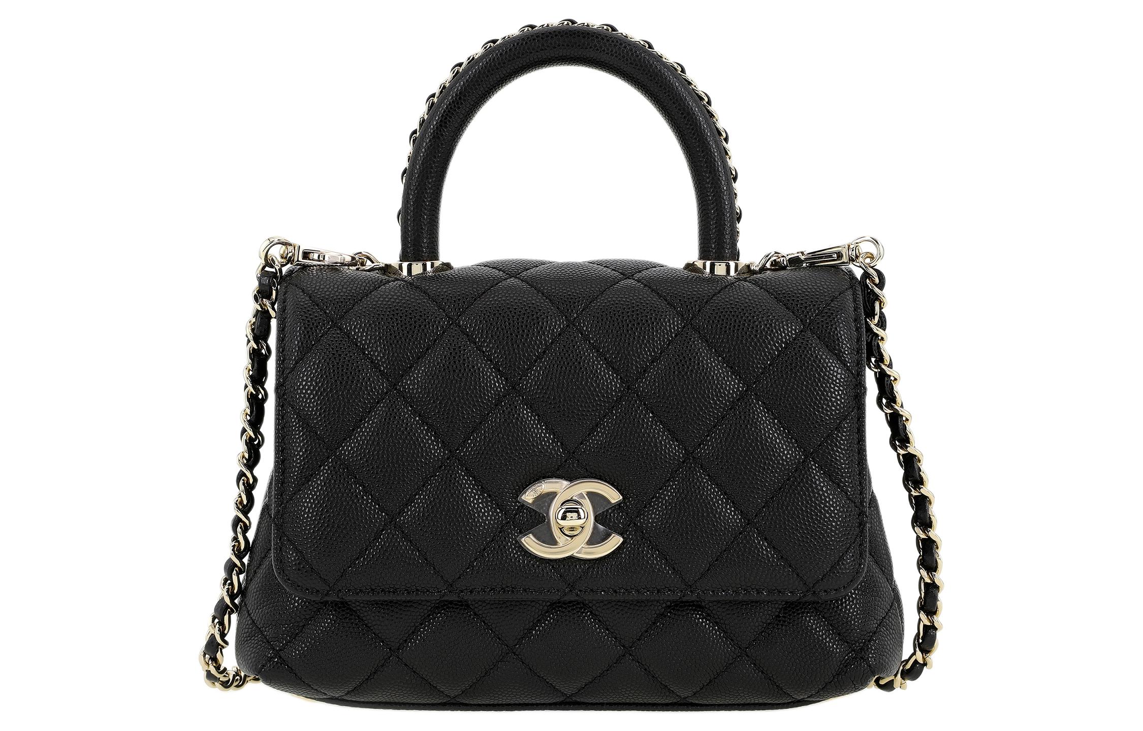 CHANEL Коко Хэндл Мини женская черная сумка через плечо из зерненой кожи коровы
CHANEL Коко Хэндл Мини женская черная сумка через плечо из зерненой кожи коровы