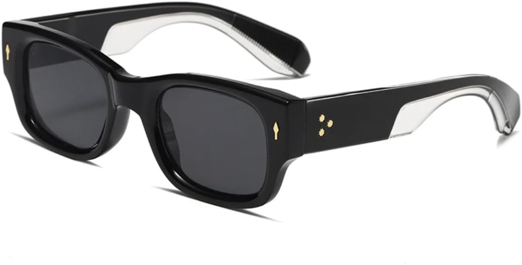 Солнцезащитные очки для мужчин и женщин - защита UV400 - широкие дужки с заклепками, панк-стиль, двухцветные, для занятий спортом на открытом воздухе и вождения DSVIGF, Back Grey
Солнцезащитные очки для мужчин и женщин - защита UV400 - широкие дужки с заклепками, панк-стиль, двухцветные, для занятий спортом на открытом воздухе и вождения DSVIGF, Back Grey