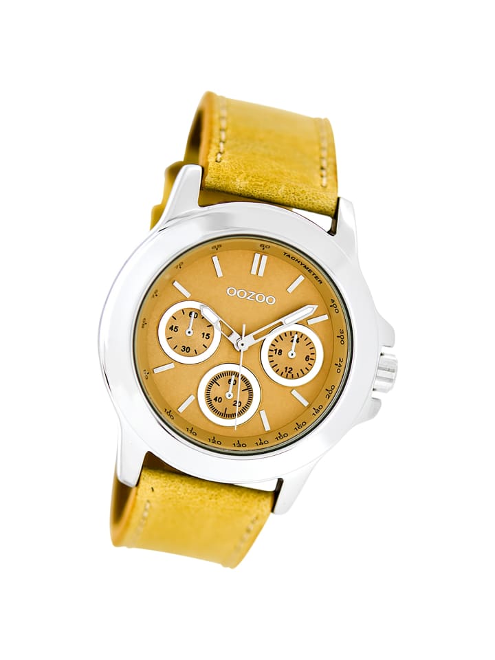 Аналоговые наручные часы Oozoo Timepieces, желтые, большие (примерно 40 мм)
Аналоговые наручные часы Oozoo Timepieces, желтые, большие (примерно 40 мм)