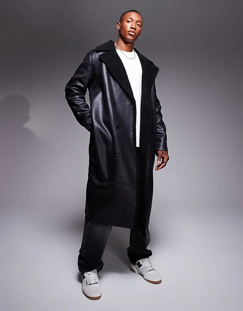 Плащ из искусственной кожи с подкладкой из искусственного меха черного цвета ASOS DESIGN, Черный, Плащ из искусственной кожи с подкладкой из искусственного меха черного цвета ASOS DESIGN 
Плащ из искусственной кожи с подкладкой из искусственного меха черного цвета ASOS DESIGN, Черный, Плащ из искусственной кожи с подкладкой из искусственного меха черного цвета ASOS DESIGN