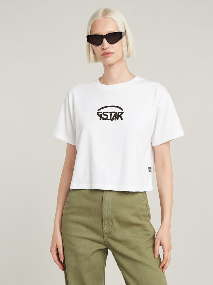 G-Star Белая футболка, Белый, G-Star Белая футболка
G-Star Белая футболка, Белый, G-Star Белая футболка