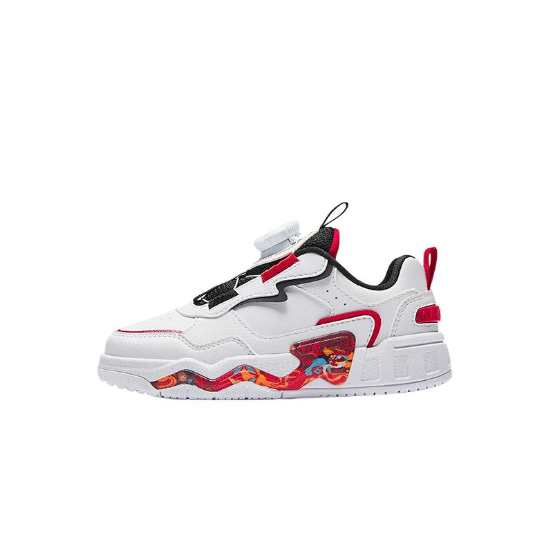 Нескользящие износостойкие низкие детские кроссовки для повседневной носки Antakids, белый/красный 
Нескользящие износостойкие низкие детские кроссовки для повседневной носки Antakids, белый/красный