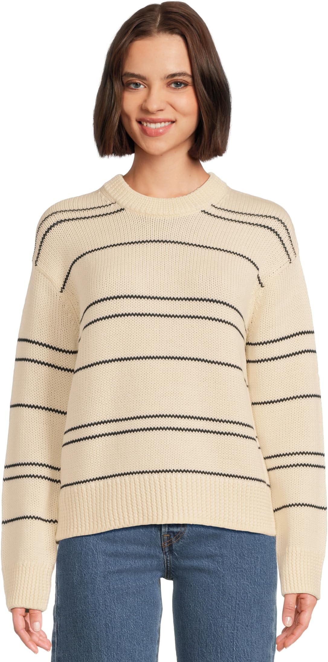 Свитер Vince Variegated Stripe Crew Neck, Oat Shell/Navy
Свитер Vince Variegated Stripe Crew Neck, Oat Shell/Navy