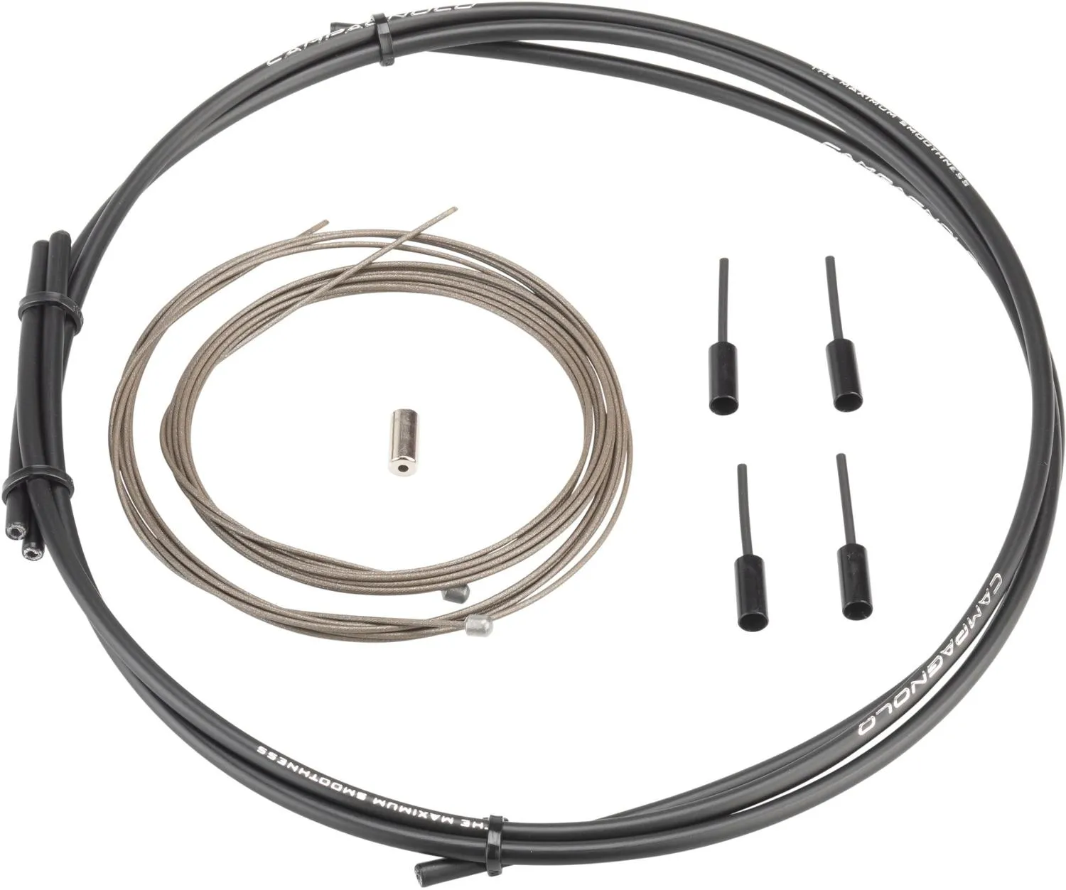 Комплект кабелей и оболочек для переключения передач Ergopower Maximum Smoothness Campagnolo, Black
Комплект кабелей и оболочек для переключения передач Ergopower Maximum Smoothness Campagnolo, Black