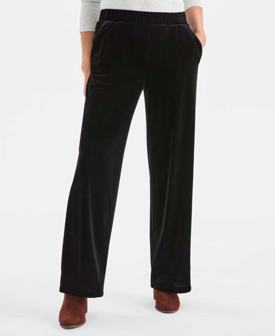 Женские бархатные брюки без шнурков Style & Co, Deep Black
Женские бархатные брюки без шнурков Style & Co, Deep Black