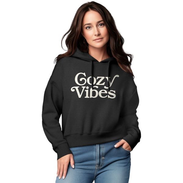 Женская укороченная толстовка с капюшоном с принтом «уютные вибрации» Licensed Character, серый
Женская укороченная толстовка с капюшоном с принтом «уютные вибрации» Licensed Character, серый