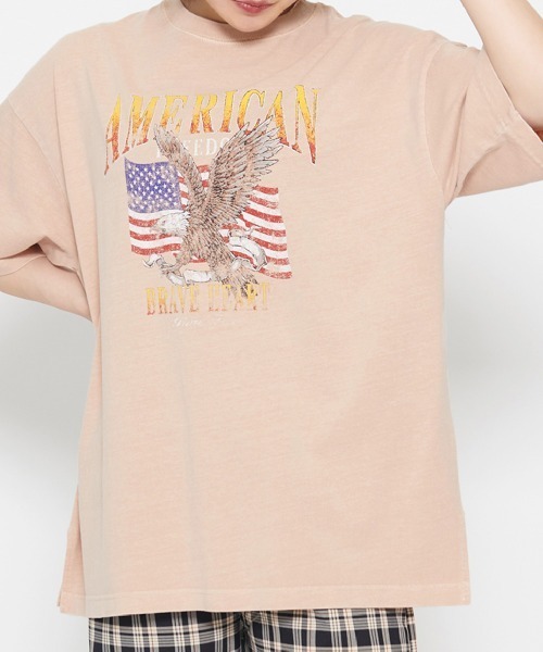 Футболка с американским принтом, пигментная печать Spiritoso, нежно-розовый
Футболка с американским принтом, пигментная печать Spiritoso, нежно-розовый