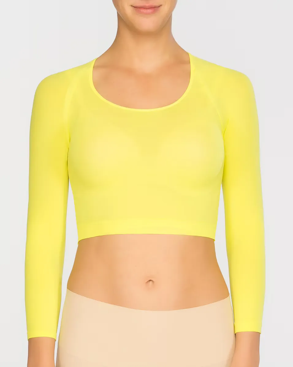 Женская короткая базовая майка полупрозрачного трикотажа Spanx, желтый
Женская короткая базовая майка полупрозрачного трикотажа Spanx, желтый