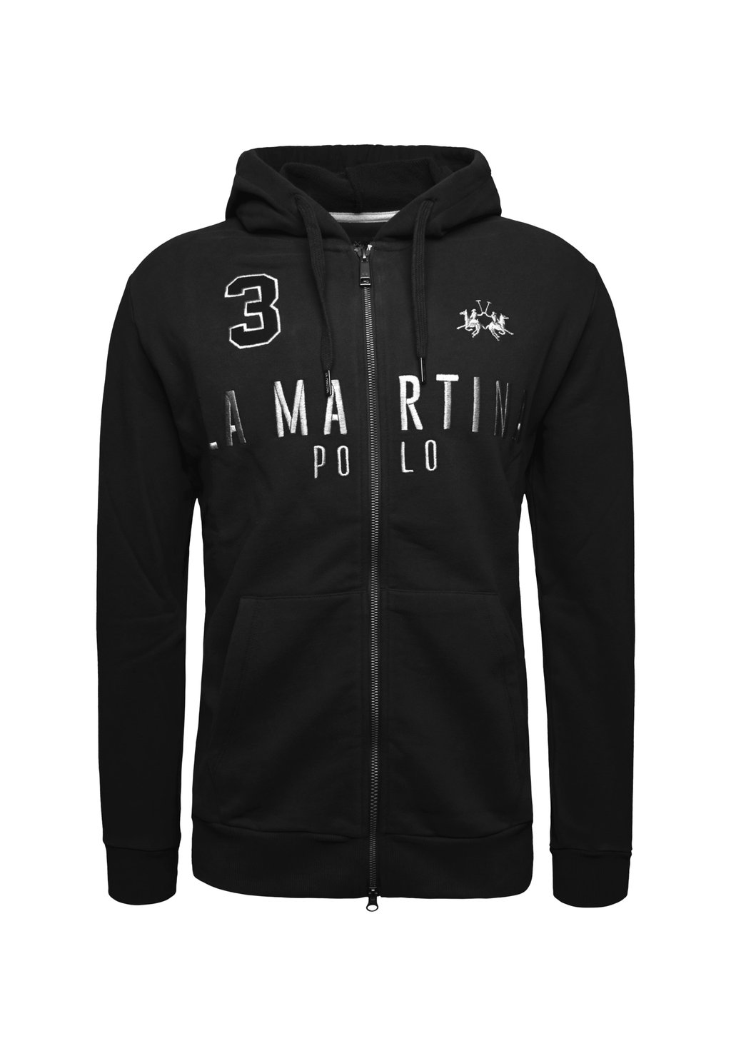 Толстовка на молнии La Martina, черный 
Толстовка на молнии La Martina, черный