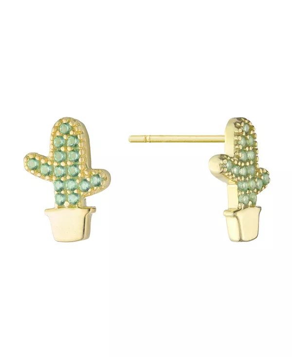 Серьги-Гвоздики в форме кактуса с зелеными нанокамнями (0,42 карата) из 18-каратного золота, покрытые стерлинговым серебром Giani Bernini, green
Серьги-Гвоздики в форме кактуса с зелеными нанокамнями (0,42 карата) из 18-каратного золота, покрытые стерлинговым серебром Giani Bernini, green