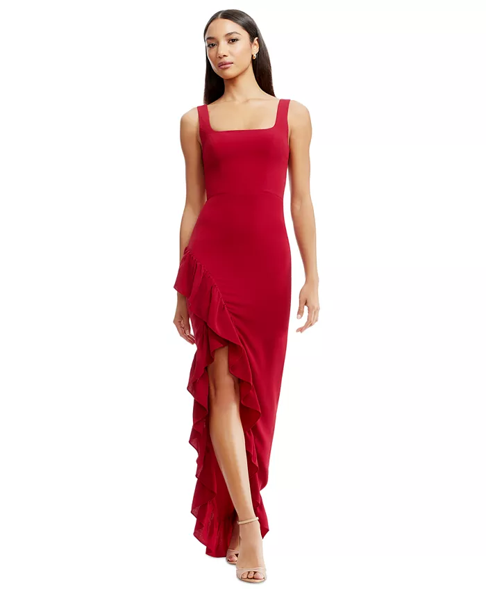 Женское платье Charlene с рюшами и асимметричным подолом Dress the Population, красный
Женское платье Charlene с рюшами и асимметричным подолом Dress the Population, красный