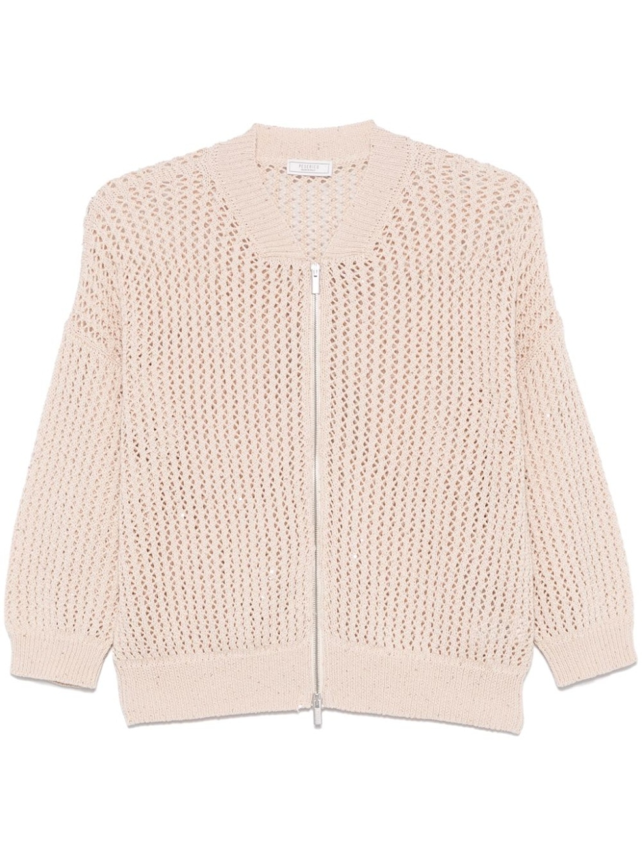Peserico кардиган с пайетками, нейтральный цвет
Peserico кардиган с пайетками, нейтральный цвет