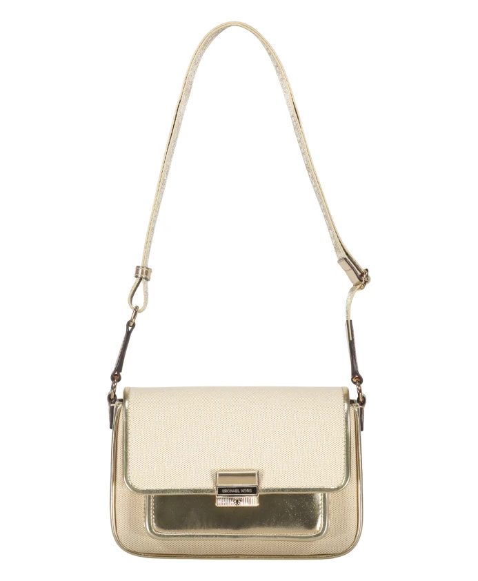 Холщовая сумка через плечо с деталями из экокожи Michael Kors, бежевый
Холщовая сумка через плечо с деталями из экокожи Michael Kors, бежевый