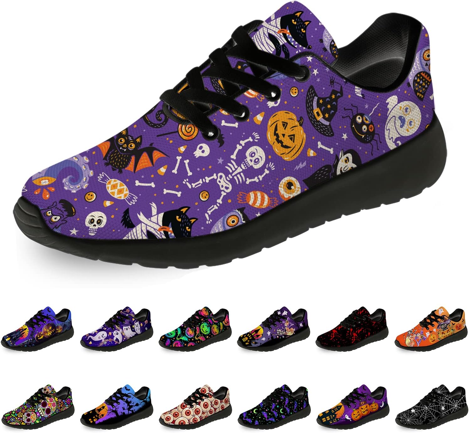 Кроссовки на Хэллоуин для женщин и мужчин, беговые, для прогулок и тенниса, с изображением тыквы, призрака и летучей мыши, подарки для мальчиков и девочек Horethy, оранжевый
Кроссовки на Хэллоуин для женщин и мужчин, беговые, для прогулок и тенниса, с изображением тыквы, призрака и летучей мыши, подарки для мальчиков и девочек Horethy, оранжевый
