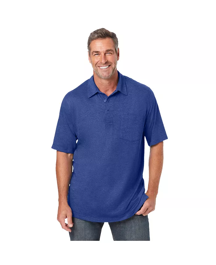 Плотная облегченная поло Big & Tall Shrink-Less KingSize, синий
Плотная облегченная поло Big & Tall Shrink-Less KingSize, синий