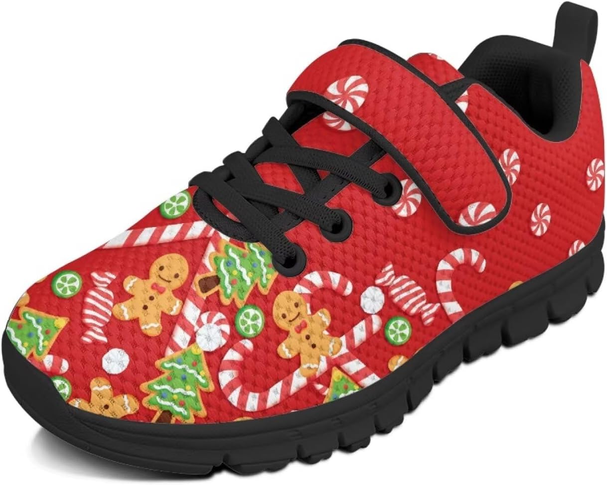 Детские спортивные кроссовки для девочек на рождественскую тематику с застежкой-липучкой, милым принтом, из дышащей сетки, для малышей и детей постарше, размер US 10.5-2.5 Watdotory, Gingerbread Man Candy
Детские спортивные кроссовки для девочек на рождественскую тематику с застежкой-липучкой, милым принтом, из дышащей сетки, для малышей и детей постарше, размер US 10.5-2.5 Watdotory, Gingerbread Man Candy
