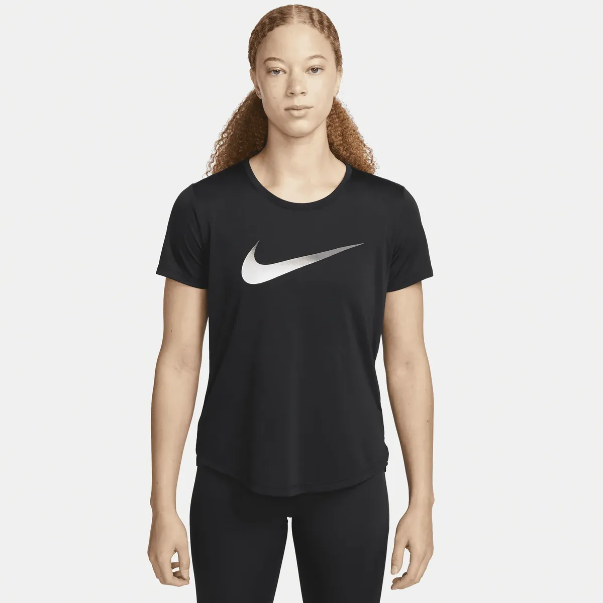 Рубашка для бега Nike "Женский топ с короткими рукавами One Dri-FIT Swoosh", черный
Рубашка для бега Nike "Женский топ с короткими рукавами One Dri-FIT Swoosh", черный
