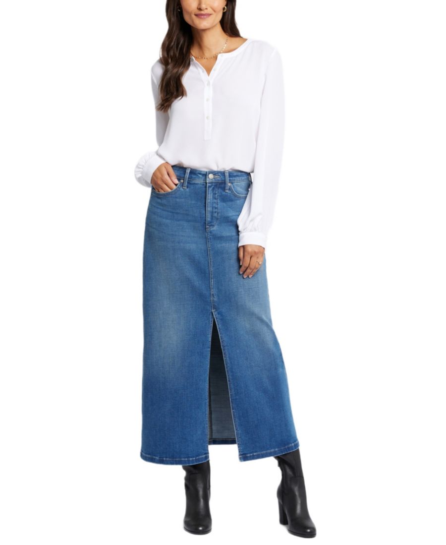 Укороченная длинная юбка с высокой посадкой NYDJ, Fairmont
Укороченная длинная юбка с высокой посадкой NYDJ, Fairmont