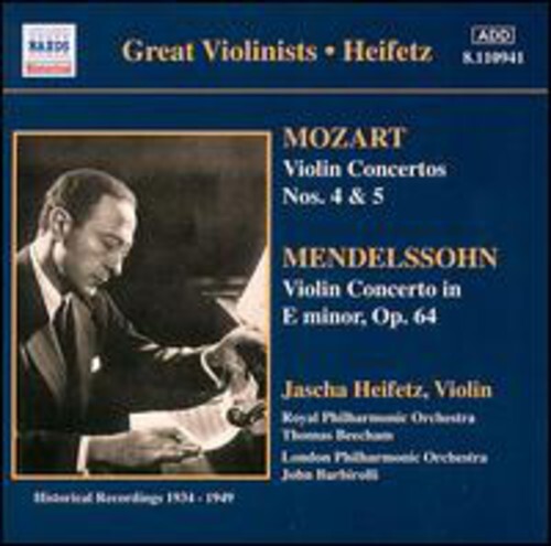 CD диск Mozart / Mendelssohn / Heifetz / Barbirolli: Plays Mozart/Mendelssohn
CD диск Mozart / Mendelssohn / Heifetz / Barbirolli: Plays Mozart/Mendelssohn