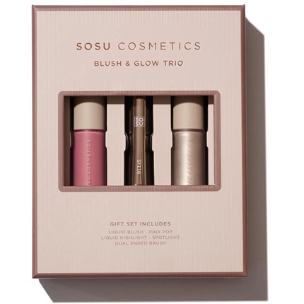 Подарочный набор декоративной косметики Blush Glow Trio Sosu Cosmetics
Подарочный набор декоративной косметики Blush Glow Trio Sosu Cosmetics
