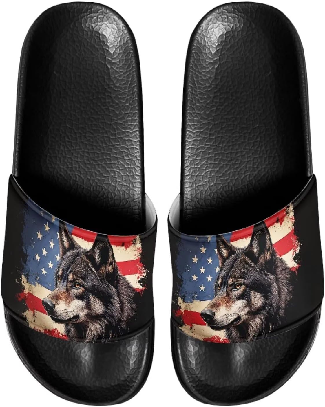 Мужские шлепанцы Gogavesne - легкие, нескользящие, с открытым носком, быстросохнущие, подходят для ванной, плавания, пляжа и прогулок, Wolf Flag
Мужские шлепанцы Gogavesne - легкие, нескользящие, с открытым носком, быстросохнущие, подходят для ванной, плавания, пляжа и прогулок, Wolf Flag