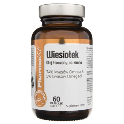 Масло вечерней примулы холодного отжима 60 капсул Pharmovit
Масло вечерней примулы холодного отжима 60 капсул Pharmovit
