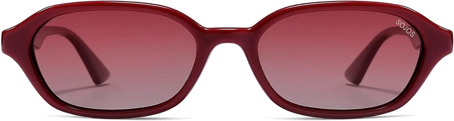 Солнцезащитные очки SOJOS Retro Rectangle Polarized для женщин и мужчин, модные шестиугольные узкие, стильные, в духе Y2K, модель SJ2629, Ancora Red/Red Grading
Солнцезащитные очки SOJOS Retro Rectangle Polarized для женщин и мужчин, модные шестиугольные узкие, стильные, в духе Y2K, модель SJ2629, Ancora Red/Red Grading