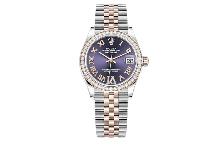 ROLEX Автоматические механические женские часы Log Series 31 мм с фиолетовым циферблатом и браслетом из устричной стали
ROLEX Автоматические механические женские часы Log Series 31 мм с фиолетовым циферблатом и браслетом из устричной стали