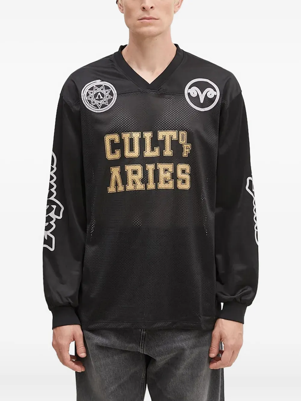 Джерси с длинными рукавами и сетчатыми вставками Aries, черный
Джерси с длинными рукавами и сетчатыми вставками Aries, черный