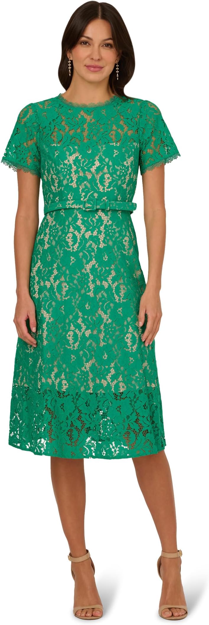 Платье Adrianna Papell Lace Soft Skirt Midi Dress, Blue Wave
Платье Adrianna Papell Lace Soft Skirt Midi Dress, Blue Wave