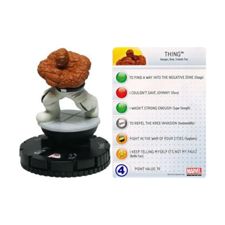 Вещь (ограниченное издание) (LE), Marvel HeroClix - Chaos War - Singles
Вещь (ограниченное издание) (LE), Marvel HeroClix - Chaos War - Singles