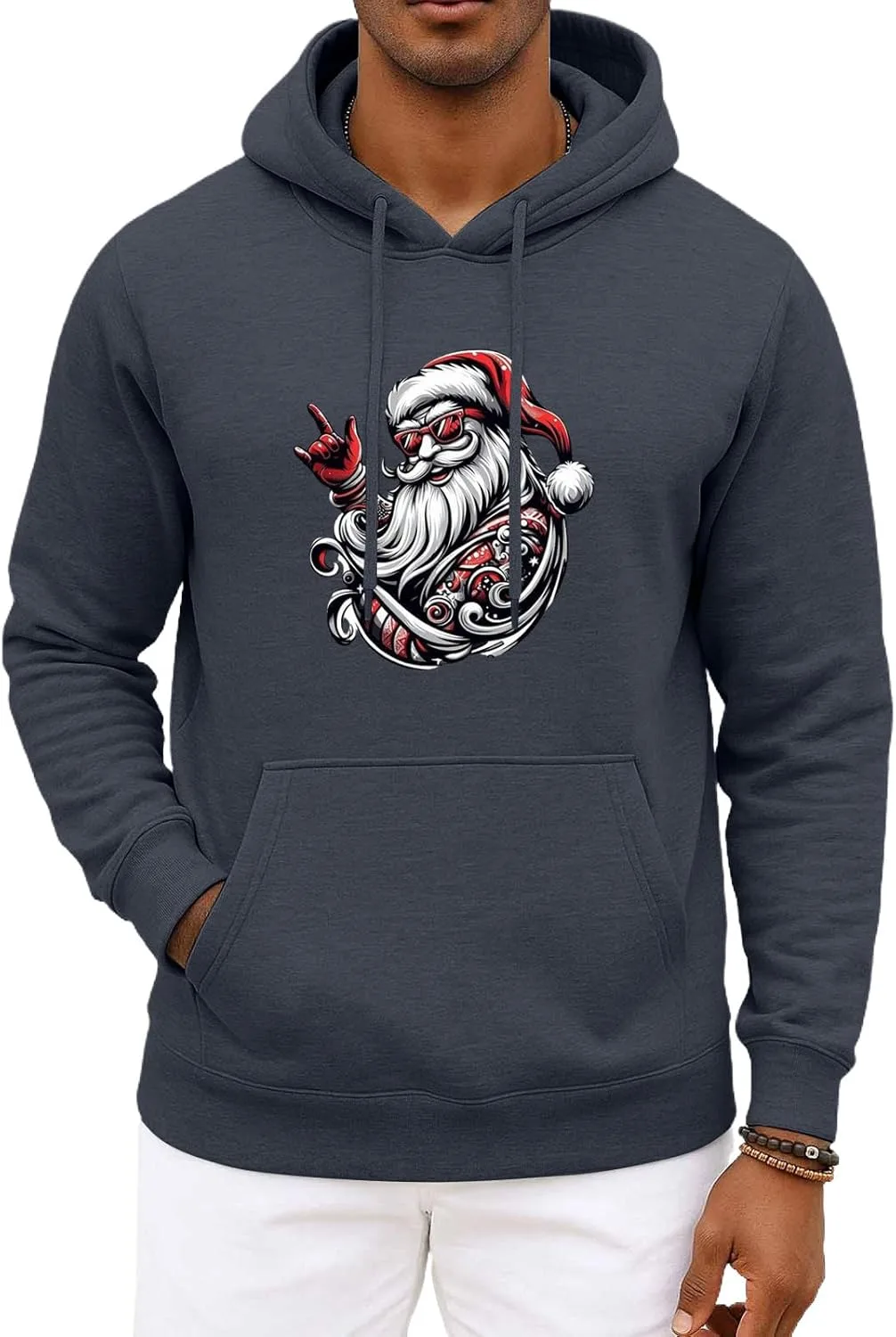 Рождественский худи для мужчин Oversized с принтом Santa FQZWONG
Рождественский худи для мужчин Oversized с принтом Santa FQZWONG