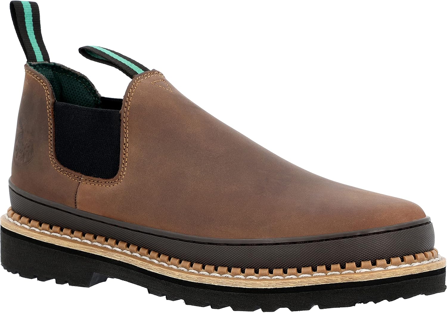 Рабочие ботинки Georgia Giant Romeo Slip-On Boots - GR262, из натуральной кожи, легкие, с нескользящей подошвой и маслоотталкивающим бампером, темно-коричневые, Crazy Horse Georgia Boot
Рабочие ботинки Georgia Giant Romeo Slip-On Boots - GR262, из натуральной кожи, легкие, с нескользящей подошвой и маслоотталкивающим бампером, темно-коричневые, Crazy Horse Georgia Boot