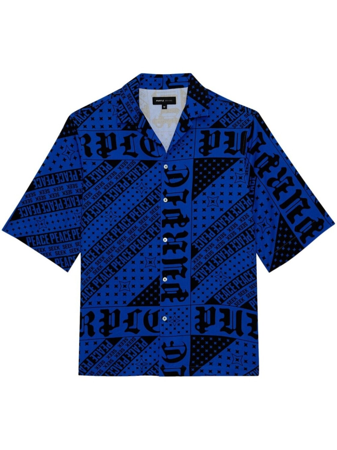 Хлопковая рубашка на пуговицах с флагом Bandana Purple Brand, синий
Хлопковая рубашка на пуговицах с флагом Bandana Purple Brand, синий