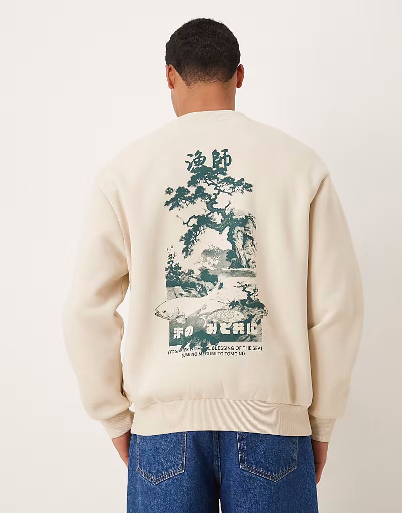 Свитшот свободного кроя с сувенирным принтом бежевого цвета Asos Design, Бежевый, Свитшот свободного кроя с сувенирным принтом бежевого цвета Asos Design
Свитшот свободного кроя с сувенирным принтом бежевого цвета Asos Design, Бежевый, Свитшот свободного кроя с сувенирным принтом бежевого цвета Asos Design