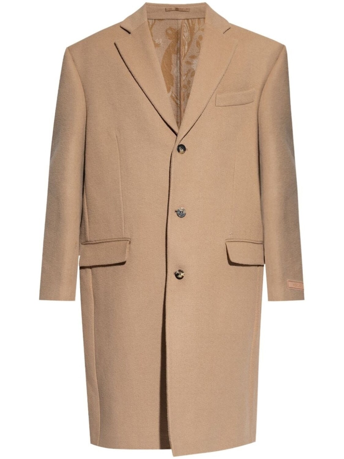 Versace однобортное пальто с аппликацией, нейтральный цвет
Versace однобортное пальто с аппликацией, нейтральный цвет