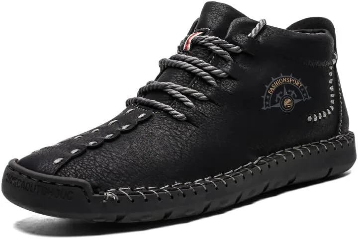 Мужские кожаные ботинки Чака с утеплителем из плюша, ручная строчка, шнуровка, зимние ботинки с противоскользящей подошвой, ольстерские, для мотоцикла и прогулок ELSHTIDE, черный
Мужские кожаные ботинки Чака с утеплителем из плюша, ручная строчка, шнуровка, зимние ботинки с противоскользящей подошвой, ольстерские, для мотоцикла и прогулок ELSHTIDE, черный