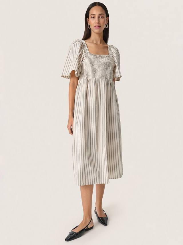 Платье миди Anvitte из хлопка в полоску с присборенными деталями Soaked In Luxury, Beige/Black
Платье миди Anvitte из хлопка в полоску с присборенными деталями Soaked In Luxury, Beige/Black