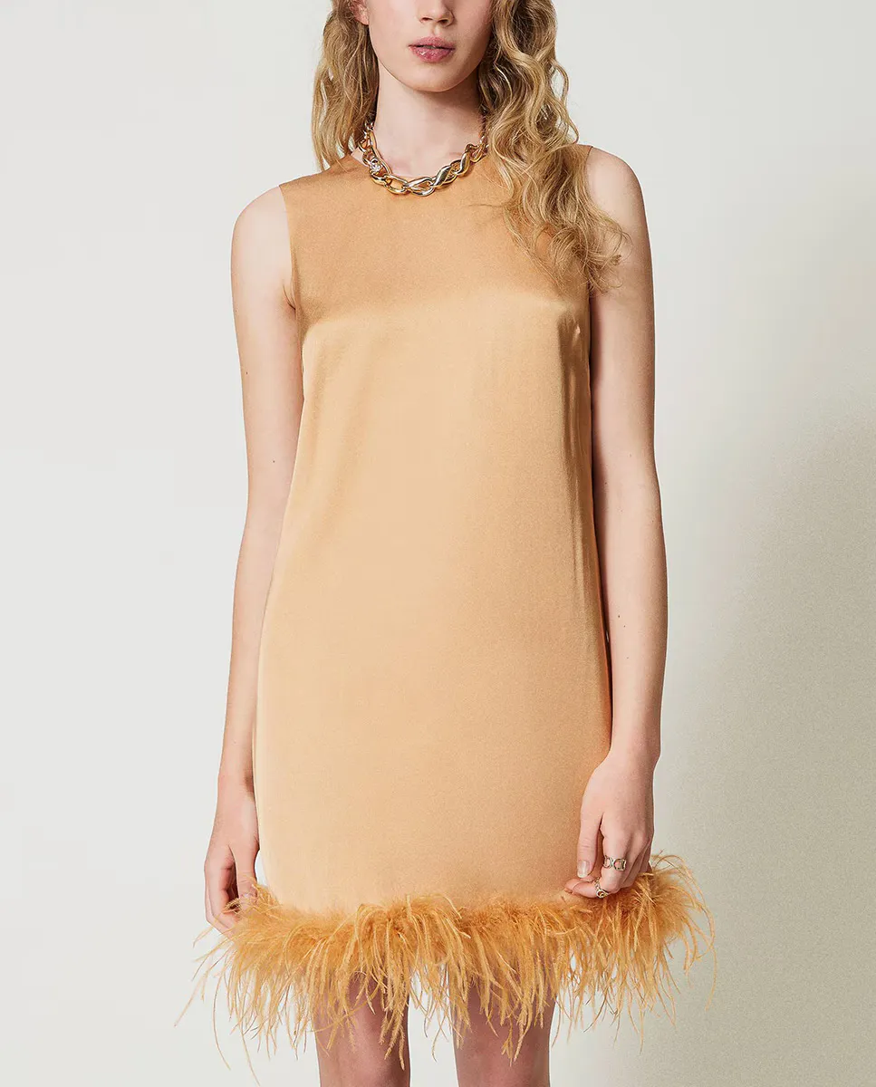 Короткое платье без рукавов Twinset, оранжевый
Короткое платье без рукавов Twinset, оранжевый