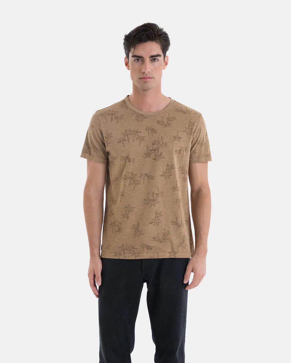 Мужская футболка из хлопка с принтом ладони Massana, коричневый
Мужская футболка из хлопка с принтом ладони Massana, коричневый