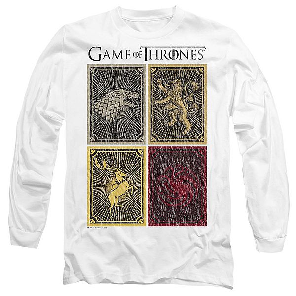 Футболка с длинным рукавом Game of thrones house squares Licensed Character
Футболка с длинным рукавом Game of thrones house squares Licensed Character