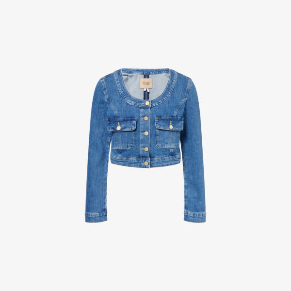 Куртка джинсовая Paige Kiara с эффектом стрейч, бежевый
Куртка джинсовая Paige Kiara с эффектом стрейч, бежевый